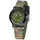Jacques Farel Hayfield KSB 989 Analog Quarz Stoffband Grün Schwarz