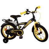 TPFSports Thombike Kinderfahrrad - Jungen 14 Zoll - Rücktritt + Handbremse - Schwarz/Gelb