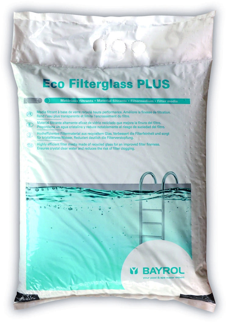 Bayrol Eco Filterglas Plus, Filtermaterial  für Sandfilteranlage, 25 Kg, 0,3-1,0mm (Grade1)
