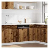 vidaXL Unterschrank Geschirrspülerblende 60 x 1,5 x 67 cm Braun