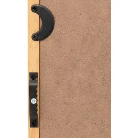 Atmosphera - Rechteckiger Spiegel braun Holz, 35x116x35 cm,