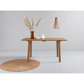 OTTO products Esstisch OTTO PRODUCTS "Alessja", braun (eiche geölt, eiche geölt, eiche geölt), B:150cm H:75cm T:90cm, Tische, Rechteckiger Esstisch Esstisch Holz-Esstische, Breite 130 oder 150 cm, Eiche Massivholz mit veganem Bio-Öl behandelt