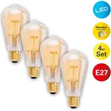 NÄVE LED-Leuchtmittel Dilly E27 4 W warmweiß 4 St.
