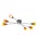 GLOBO Deckenlampe 6 flammig Glas gelb Chrom