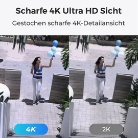 Reolink RLC-811WA WLAN 8MP Überwachungskamera Außenbereich,Innenbereich 4K,Farbige Nachtsicht,2,4/5 GHz Dualband-WLAN,Intelligente Erkennung
