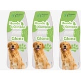 Hygiene VOS Hundeshampoo Glanz 3 x 300ml Glanzpflege mit Mandelöl für alle Hunde und Fellarten. Gute Kämmbarkeit