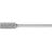 Pferd Frässtift Zylinderform ZYAS Ø 6mm Länge 43mm