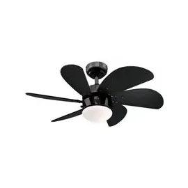 Westinghouse Turbo Swirl 76 cm Deckenventilator schwarz mit Licht