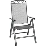 Greemotion Klappsessel Toulouse 58 x 64 x 108 cm eisengrau
