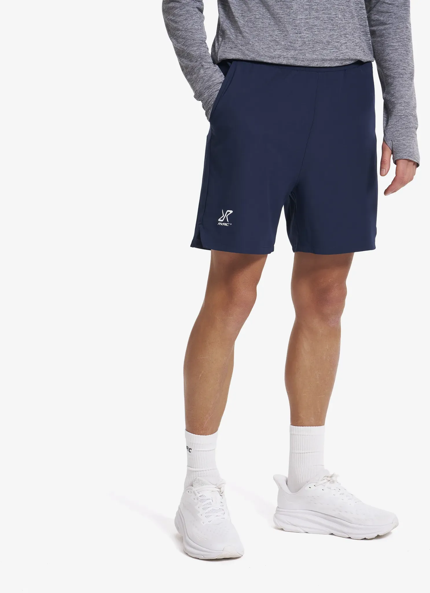 Rise 2-in-1 Shorts Herren Deep Navy, Größe:M - Hosen > Shorts - Blau