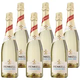 Henkell Alkoholfrei (6 x 0,75 l) - Alkoholfreie Alternative zu Champagner, Crémant, Cava und Sekt, Trocken, feinperlig, erfrischend-fruchtig und frisch im Geschmack, VEGAN