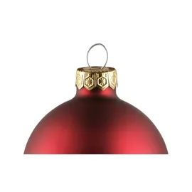 Kaemingk Weihnachtsbaumkugel 10er-Set - rot ¦ Glas,Aluminium Ø: 6