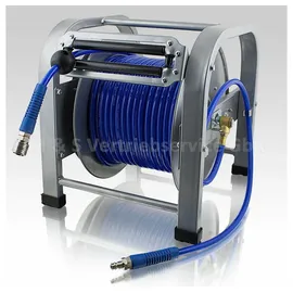 BITUXX 30 Meter Druckluft Schlauchtrommel 30m Trommel Automatik Aufroller 1/4 Zoll