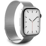 case & me SBS Armband für Apple Watch 42/44/45 mm mit Magnetverschluss, silber