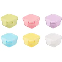 YULIAO 6 Stück Klein Dosen Gefrierdosen, Mini Dosen mit Deckel, Frischhaltedosen mit Deckel, Aufbewahrungsboxen, Kleine Brotdose, Versiegelt und Auslaufsicher Frischhaltedosen Klein(60ml)