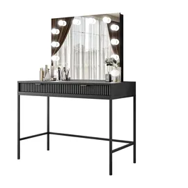 lookway SCHMINKTISCH MIT SPIEGEL CORTADO ELITE SCHWARZ