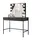 lookway SCHMINKTISCH MIT SPIEGEL CORTADO ELITE SCHWARZ