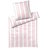 ELEGANTE Levens Gestreift Himbeerrosa 135 x 200 cm + 80 x 80 cm