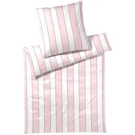 ELEGANTE Levens Gestreift Himbeerrosa 135 x 200 cm + 80 x 80 cm