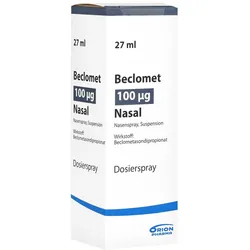 BECLOMET 100 μg nasal 250 Hub Nasenspray 27 ml