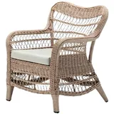 Xlmoebel Gartensessel Rattan-Sessel mit gemütlichen Polstern für Terrasse und Balkon (Rattan-Sessel), Hergestellt in Europa beige