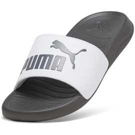 Puma Popcat 20 Slide Sandal, White Dark Coal, 42