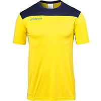 Uhlsport Offense 23 Poly Trainingsshirt limonengelb/marine/azurblau XXL