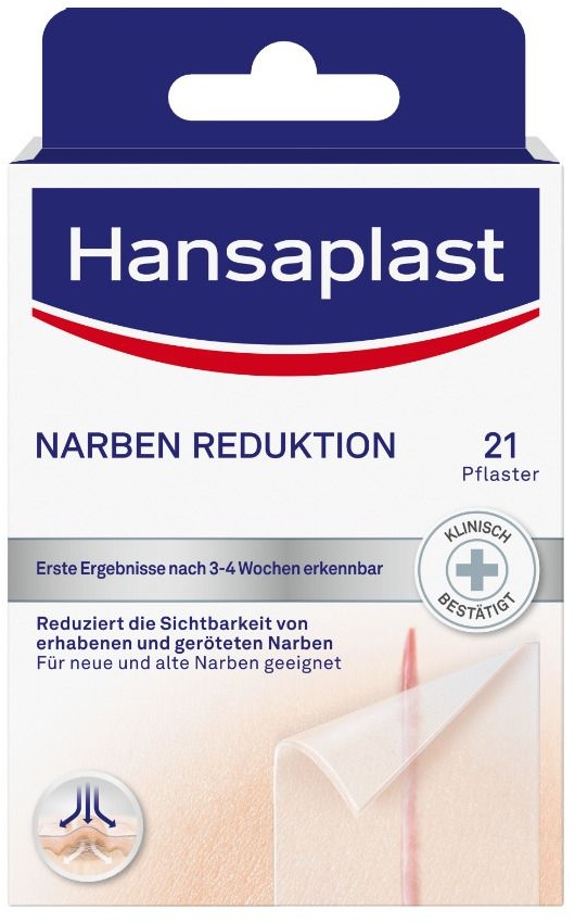 Hansaplast Narben Reduktion Pflaster 21 St transparent 21 St Pflaster