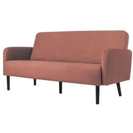 MEET powered by PAPERFLOW 3-Sitzer Sofa LISBOA braun schwarz Stoff 176,0 x 81,5 x 83,0 cm, 1 St.