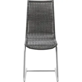 WK Wohnen »WK 7400« () Rundrohrgestell in Edelstahloptik, Vollgeflecht, 1er und 2er Set