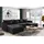 silape Sofnet Wohnlandschaft Schwarz, Textil, 7-Sitzer, U-Form,Rechteckig, 365x80x180 cm, Wohnzimmer, Sofas & Couches, Wohnlandschaften, Wohnlandschaften in U-Form