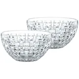 Nachtmann Vorratsschalen, Transparent, Glas, 15x8x15 cm, mit Silikondeckel 2er Set