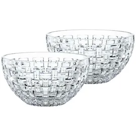 Nachtmann Vorratsschalen, Transparent, Glas, 15x8x15 cm, mit Silikondeckel 2er Set