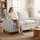 Homcom Loveseat Doppelschicht-Polsterung 84 x 95 x 146 cm Weiß mit Kissen