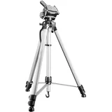 Walimex WT-3530 Basic-Stativ 146 cm silberfarben,