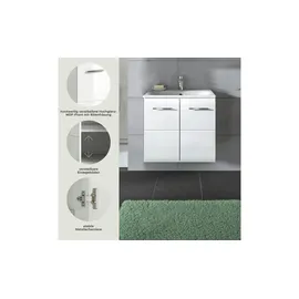 VCM Waschtischkombi Ice ca. 60 cm weiß