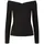 Pieces Langarmshirt Schwarz XS