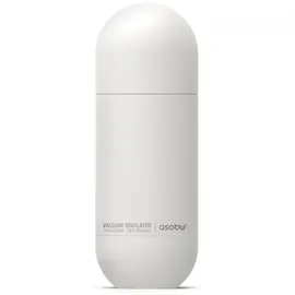 ASOBU ORB isolierte Edelstahlflasche mit Trinkbecher weiß (SBV30 white)
