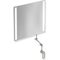 Hewi 801 Kipp-Lichtspiegel LED 801.01B40095 600x540x6mm, matt, felsgrau