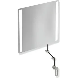 Hewi 801 Kipp-Lichtspiegel LED 801.01B40095 600x540x6mm, matt, felsgrau