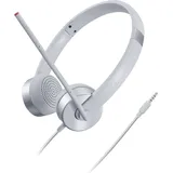 Lenovo 100 Analog-Stereo-Kopfhörer für VOIP, mit (Geräuschisolierung, - Weiß