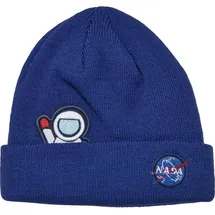 Mister Tee NASA Embroidery Beanie Blau S/M