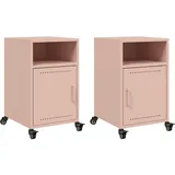 vidaXL Nachtschrank Korey 36 x 39 x 59 cm Rosa