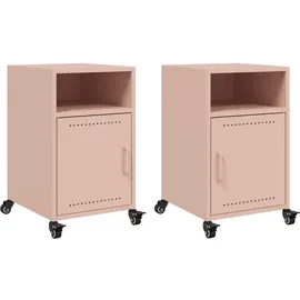 vidaXL Nachtschrank Korey 36 x 39 x 59 cm Rosa