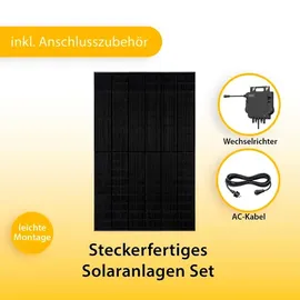 Vale Balkonkraftwerk Bifazial 900 W inkl. Growatt Neo 800M-X Wechselrichter + 2 x 450 W Solarpanels