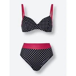 Feel Good Bügel-Bikini Damen Rot/Schwarz 40 Cup B