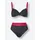 Feel Good Bügel-Bikini Damen Rot/Schwarz 40 Cup B