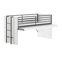 58 aufm Kessel Halbhochbett Keelia 90 x 200 cm Melamin weiß