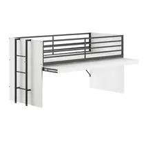 58 aufm Kessel Halbhochbett Keelia 90 x 200 cm Melamin weiß