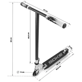 Soke EVO street silver trick scooter